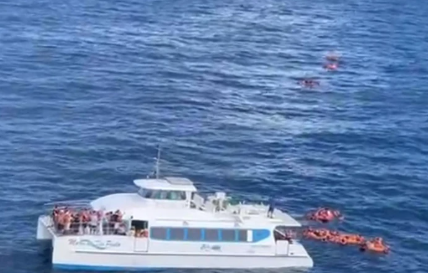 Colisão entre lanchas deixa passageiros à deriva em Morro de São Paulo