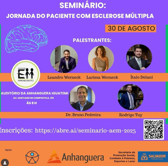 Salvador sedia palestra sobre Esclerose Múltipla com inscrição gratuita
